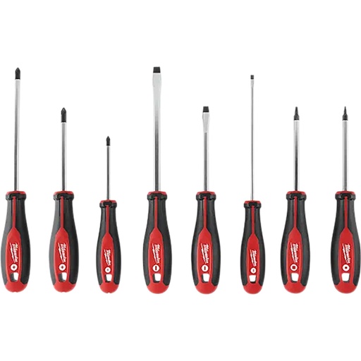 [RX1-12-06213] Milwaukee 8 Pc Screwdriver Kit With Square