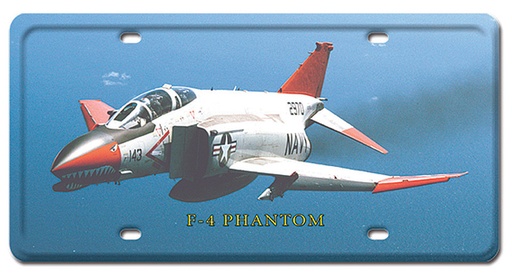 [RX1-13-08208] F-4 Phantom Metal License Plate 12X6
