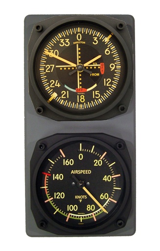 [RX1-13-10185] Vintage Arspd Therm/VOR Clock