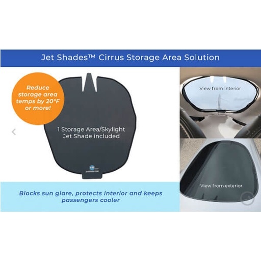 [RX1-13-22075] Cirrus Rear Skylight Shade G2-G6 Premium