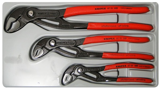 [RX1-15-08462] Knipex 3 Pc Cobra Pliers Set (71012)