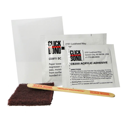 [RX1-04-02059] Click Bond Adhsv Kit CB200/911