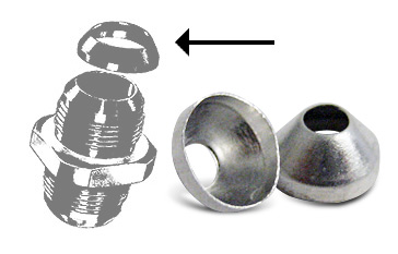 [RX1-04-05010] Del Fitting Seal 5/8 OD Aluminum
