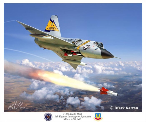 [RX1-13-15478] F-106 Delta Dart- Art Print 20X24