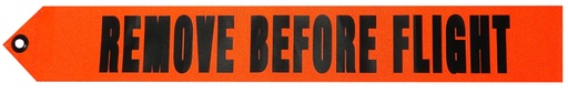 [RX1-13-16171] Remove Before Flight Black On Orange 2-1/4 X 17