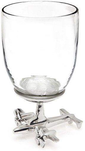 [RX1-13-17944] Airplane Base Wine Glass