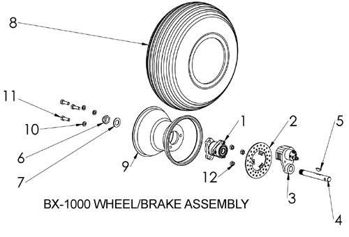 [RX1-06-01014] Axle Nut 5/8-100 X 24/64